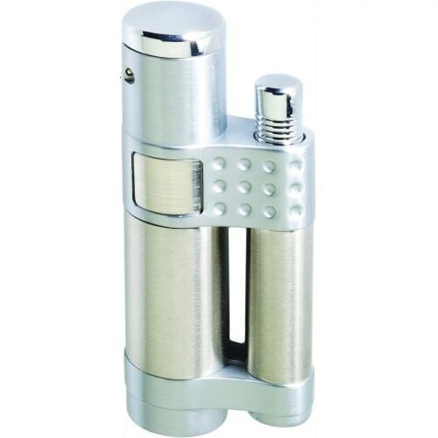 Vector KGM Stratos Jet Torch Lighter Satin Chrome